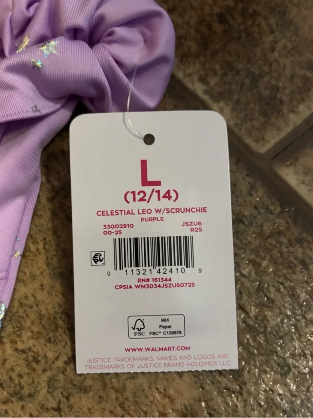 NWT *Bundle of 2* girls Justice Celestial Leotard & 5 pack panties sz L 12/14